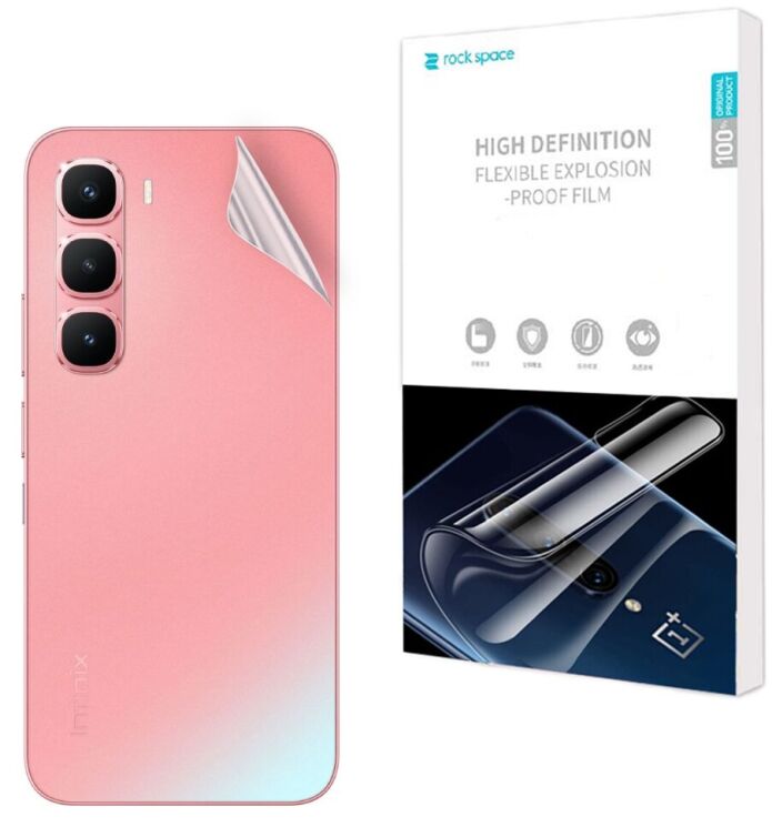 Защитная пленка на заднюю панель RockSpace Explosion-Proof SuperClear для Infinix Hot 60 Pro: фото 1 из 9