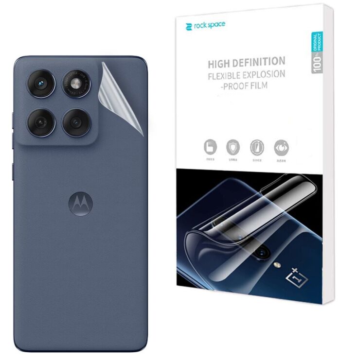Защитная пленка на заднюю панель RockSpace Explosion-Proof SuperClear для Motorola Edge 60 Fusion: фото 1 из 9