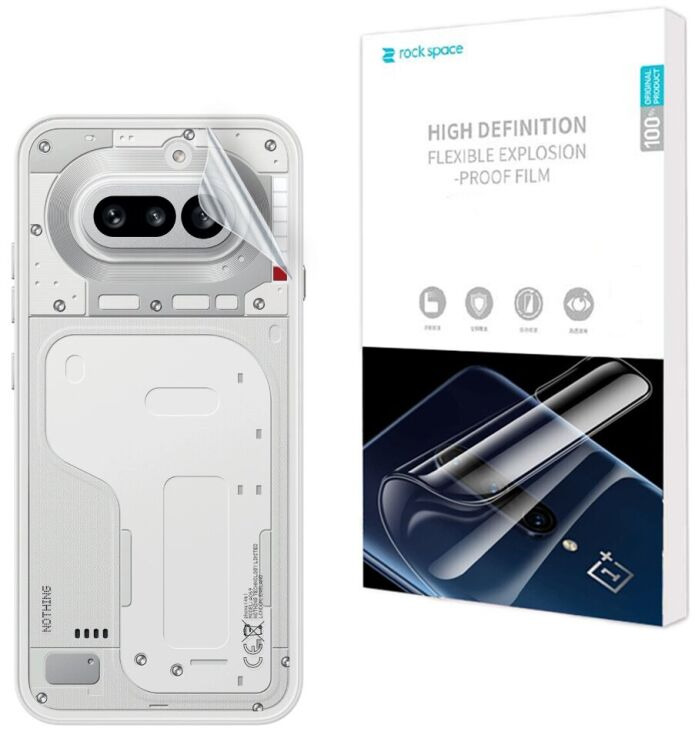 Защитная пленка на заднюю панель RockSpace Explosion-Proof SuperClear для Nothing Phone (4a) (411329) Защитная пленка на заднюю панель RockSpace Explosion-Proof SuperClear для Nothing Phone (4a): фото 1 из 9