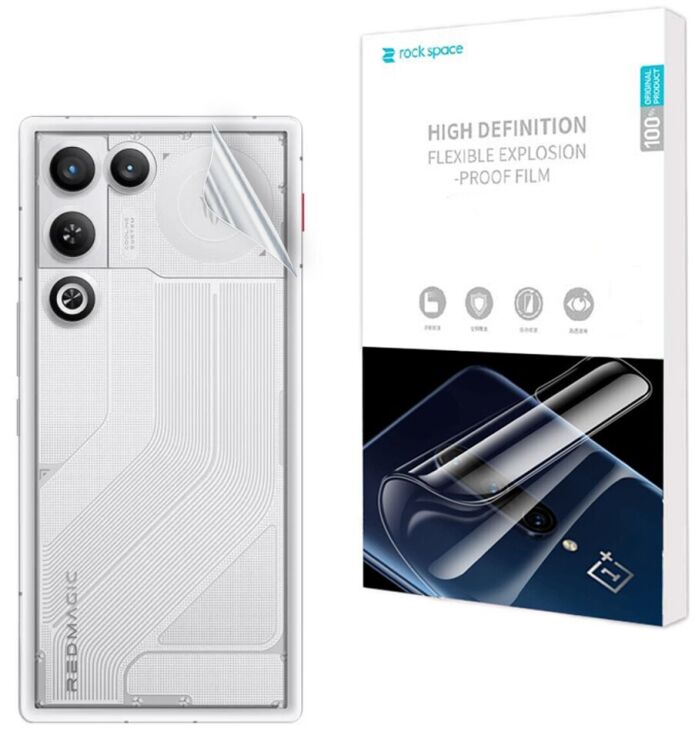 Захисна плівка на задню панель RockSpace Explosion-Proof SuperClear для ZTE Nubia Red Magic 11 Air: фото 1 з 9
