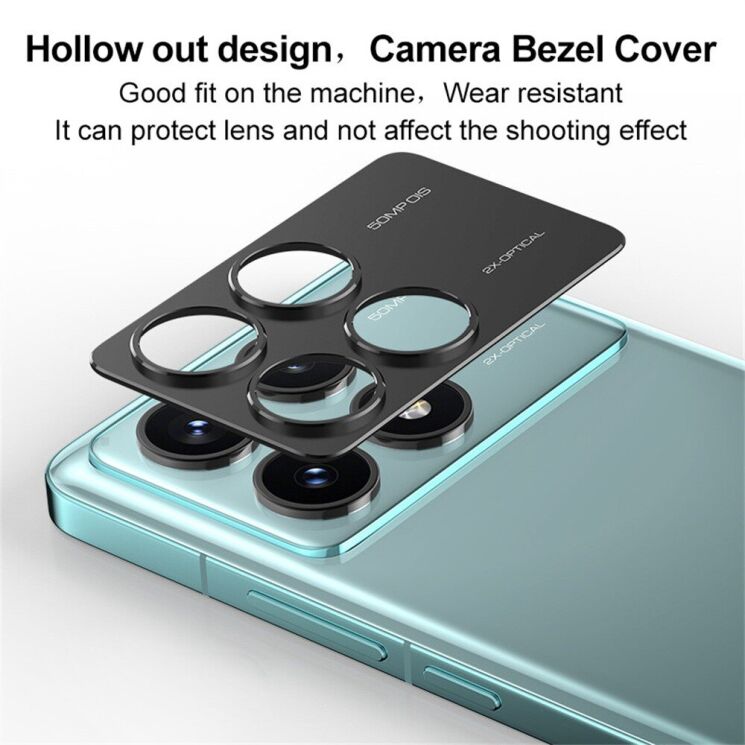 Защитная рамка IMAK Camera Styling для Xiaomi Poco F6 Pro - Black: фото 7 из 11