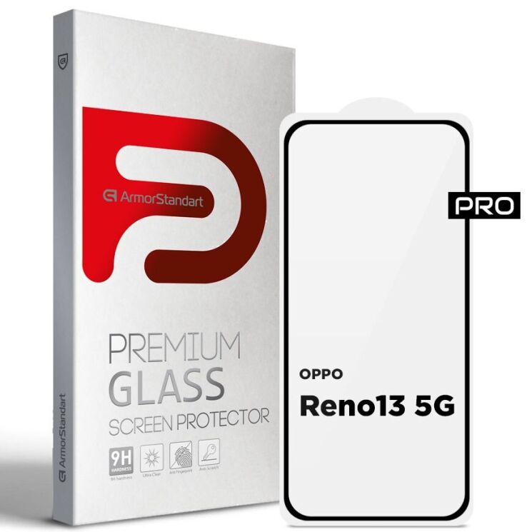 Защитное стекло ArmorStandart Pro 5D для OPPO Reno 13 - Black: фото 1 из 7