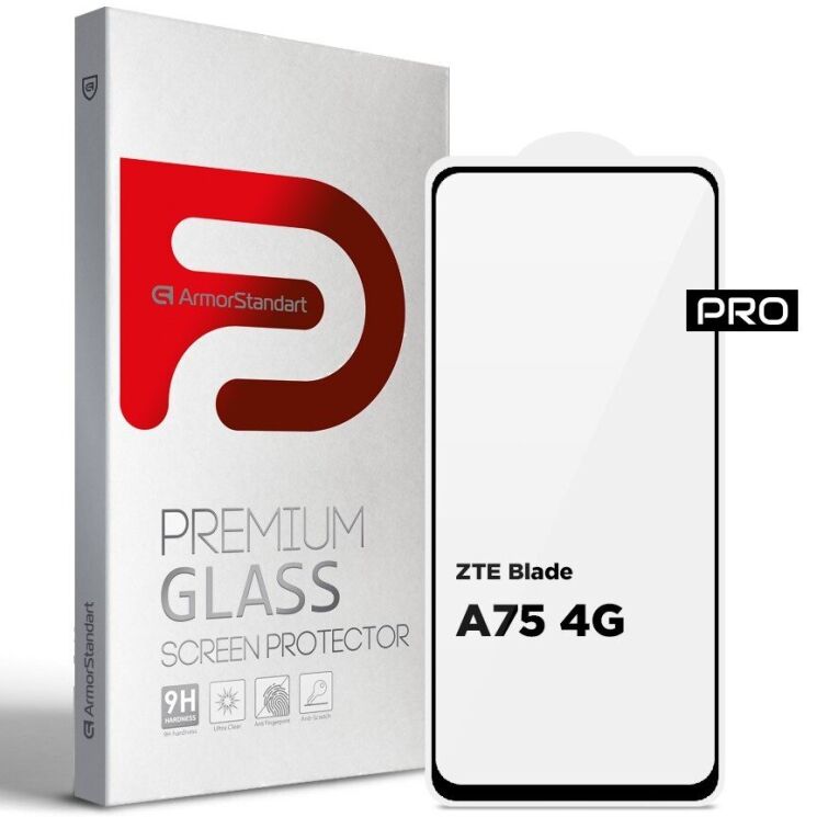 Защитное стекло ArmorStandart Pro 5D для ZTE Blade A75 - Black: фото 1 из 6