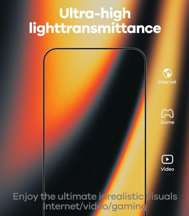 Защитное стекло AULUMU AF01 Crystal Clear Screen Protector для iPhone 17 Pro - Black (422741B) Защитное стекло AULUMU AF01 Crystal Clear Screen Protector для iPhone 17 Pro - Black: фото 8 из 10