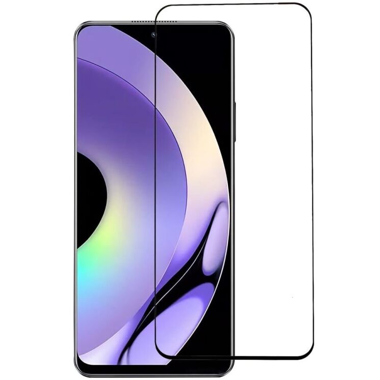 Захисне скло Deexe Full Glue Coverage для Realme 10 Pro - Black: фото 1 з 8