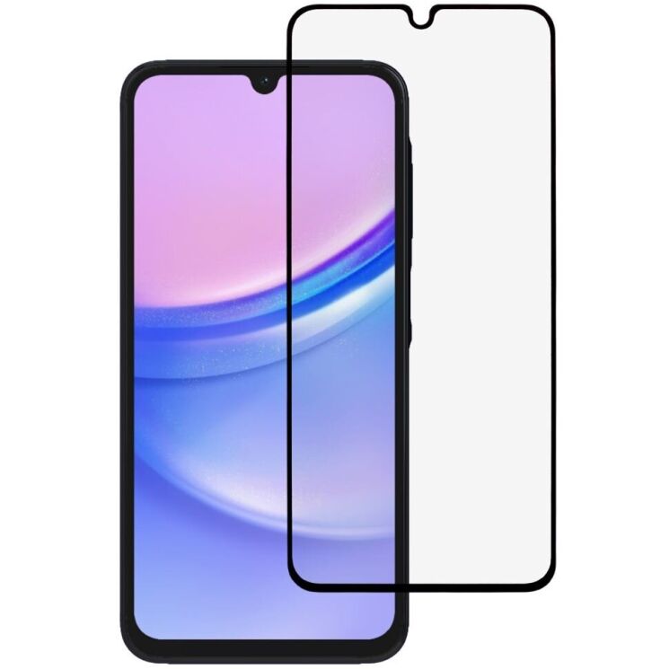 Захисне скло Deexe Full Glue Coverage для Samsung Galaxy A16 (A165) - Black: фото 1 з 5