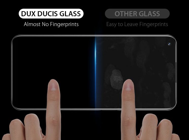 Захисне скло DUX DUCIS Full Glue для Realme 8i / Realme Narzo 50 - Black: фото 6 з 8