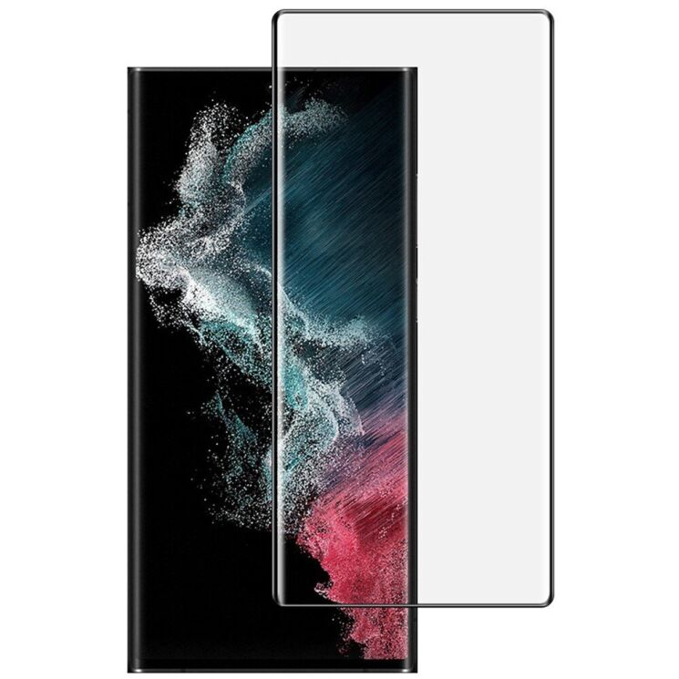 Защитное стекло IMAK 3D Curved Glass with Positioning Framework для Samsung Galaxy S22 Ultra (S908) - Black: фото 1 из 8