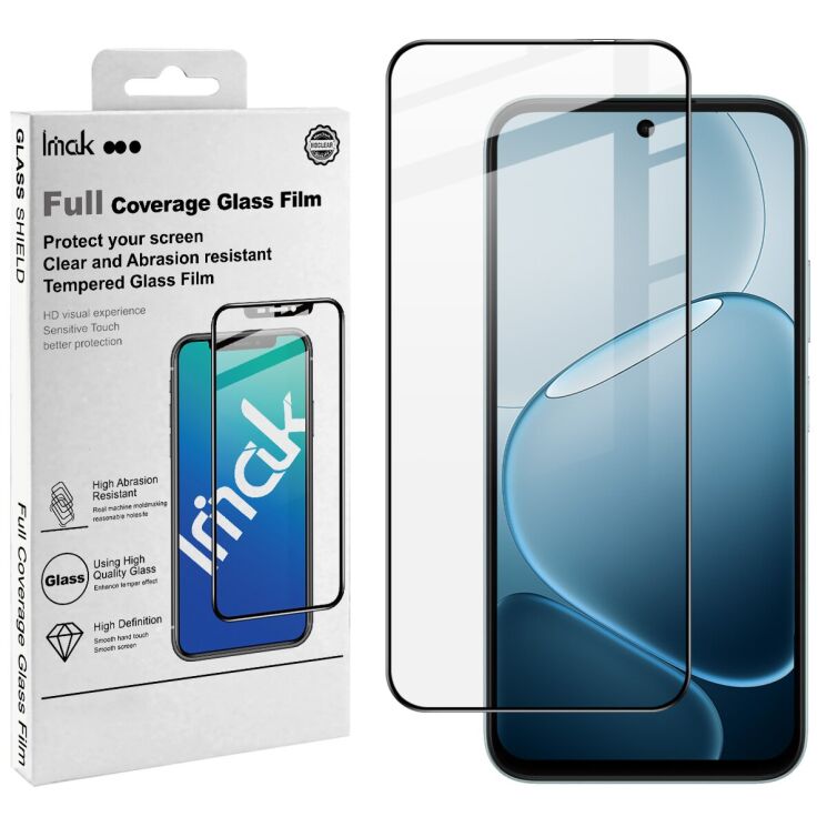 Защитное стекло IMAK 5D Pro+ Full Glue для OPPO A6x - Black: фото 2 из 9