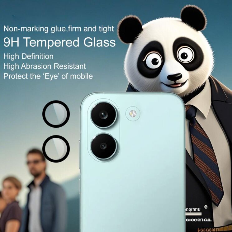 Защитное стекло IMAK Camera Black Lens для Xiaomi Poco X8 Pro - Black: фото 4 из 8