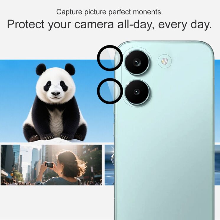 Защитное стекло IMAK Camera Black Lens для Xiaomi Poco X8 Pro - Black: фото 5 из 8