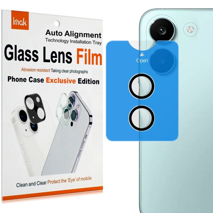 Защитное стекло IMAK Camera Black Lens для Xiaomi Poco X8 Pro - Black: фото 8 из 8