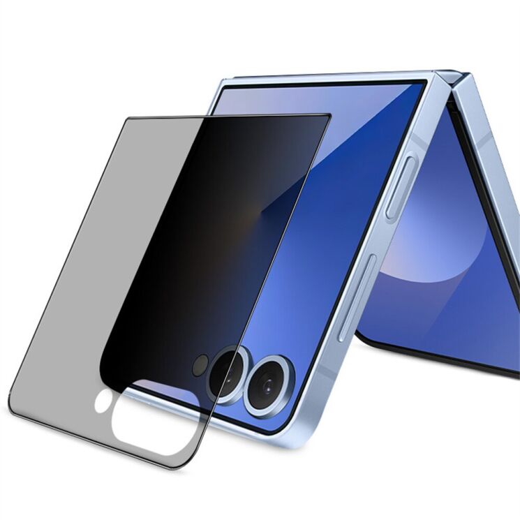 Защитное стекло IMAK Privacy 9H Protect для Samsung Galaxy Flip 7 / Flip 8 - Black (383979B) Защитное стекло IMAK Privacy 9H Protect для Samsung Galaxy Flip 7 / Flip 8 - Black: фото 3 из 8