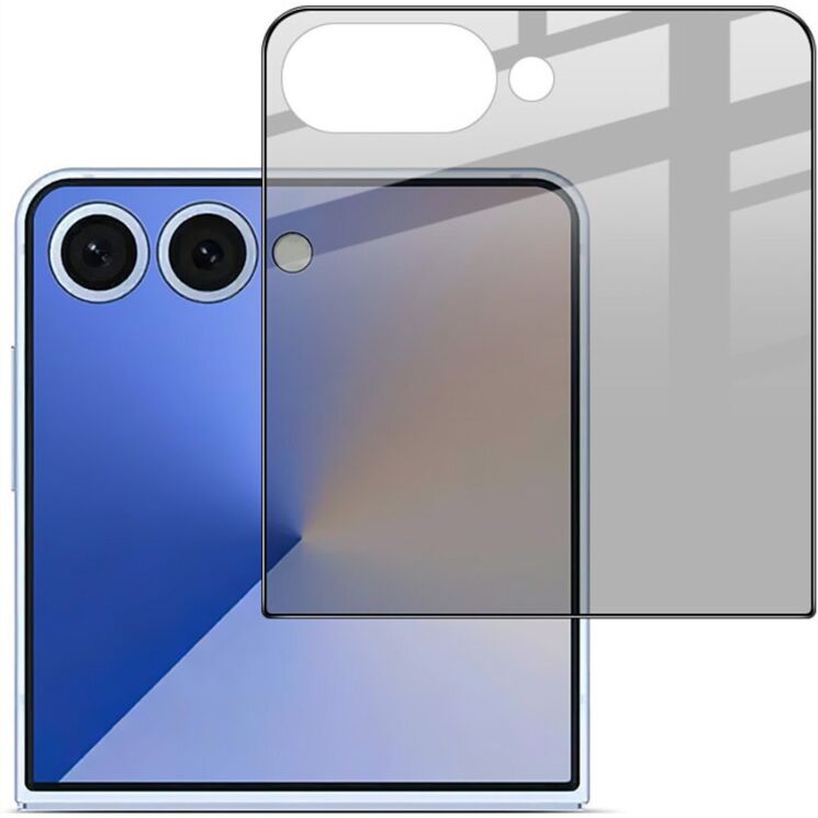 Защитное стекло IMAK Privacy 9H Protect для Samsung Galaxy Flip 7 / Flip 8 - Black (383979B) Защитное стекло IMAK Privacy 9H Protect для Samsung Galaxy Flip 7 / Flip 8 - Black: фото 5 из 8