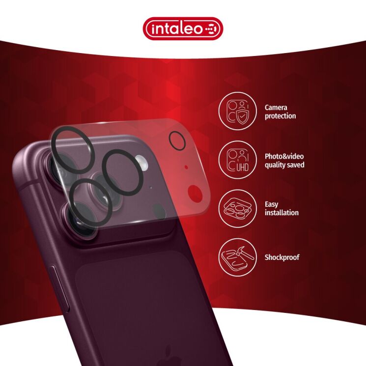 Захисне скло Intaleo Camera Lens для iPhone 18 Pro Max - Black: фото 3 з 4