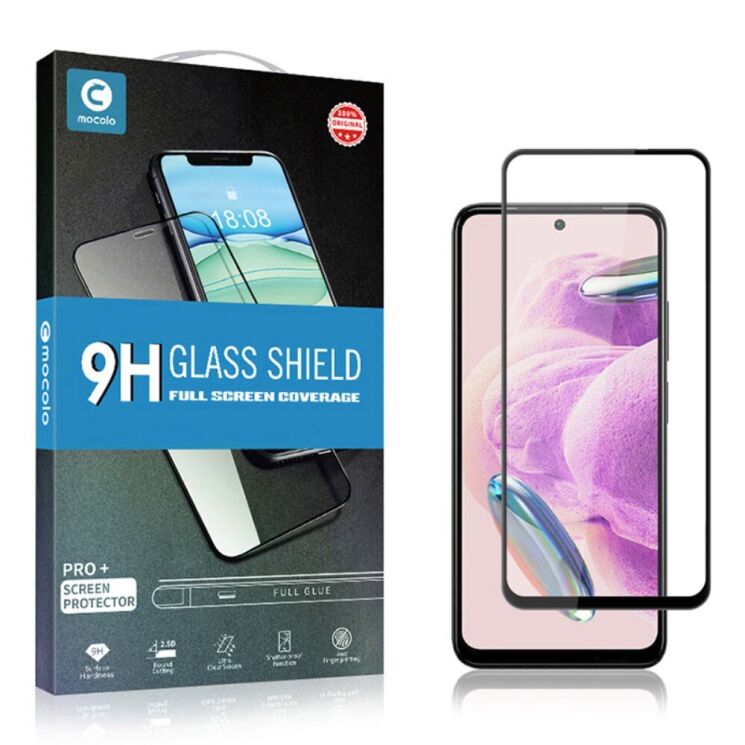 Защитное стекло MOCOLO Full Glue Cover для Xiaomi Redmi Note 12S - Black: фото 7 из 9