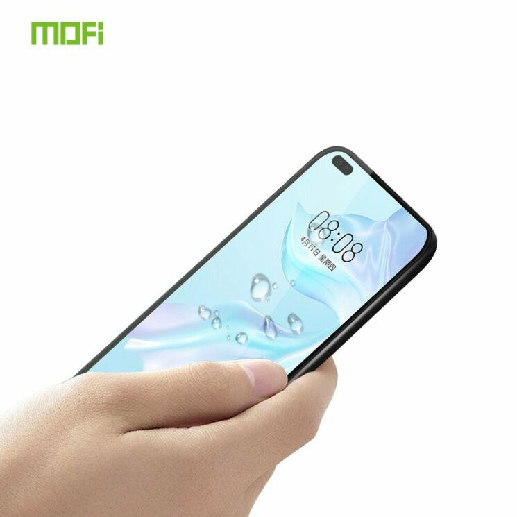 Защитное стекло MOFI 3D Curved Edge для Huawei P40 - Black: фото 4 из 13