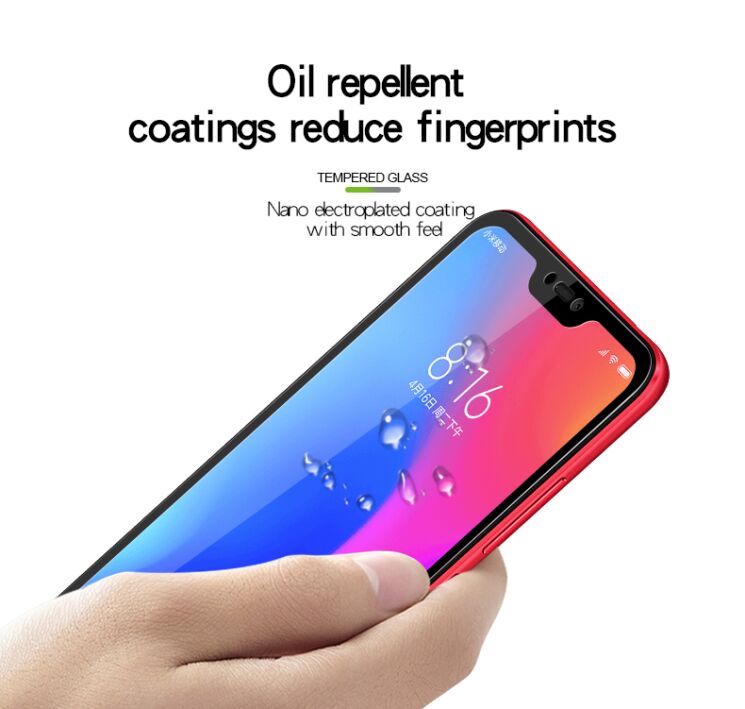 Защитное стекло MOFI 9H Full Cover Glass для Xiaomi Redmi 6 Pro / Mi A2 Lite - White: фото 7 из 8