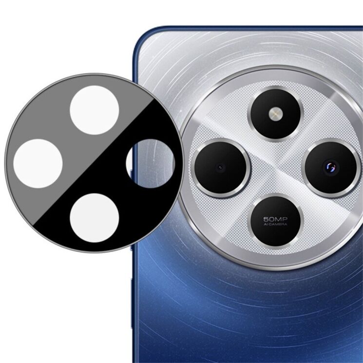 Захисне скло на камеру IMAK Black Glass Lens для Xiaomi Redmi 14C / Redmi A4 5G / Poco C75 - Black: фото 3 з 4