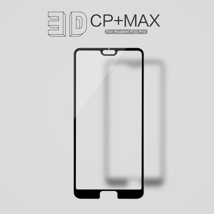 Захисне скло NILLKIN 3D CP+ MAX для Huawei P20 Pro - Black: фото 1 з 6