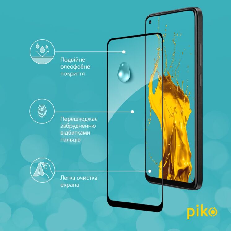 Защитное стекло Piko Full Glue для OPPO A78 - Black: фото 5 из 5