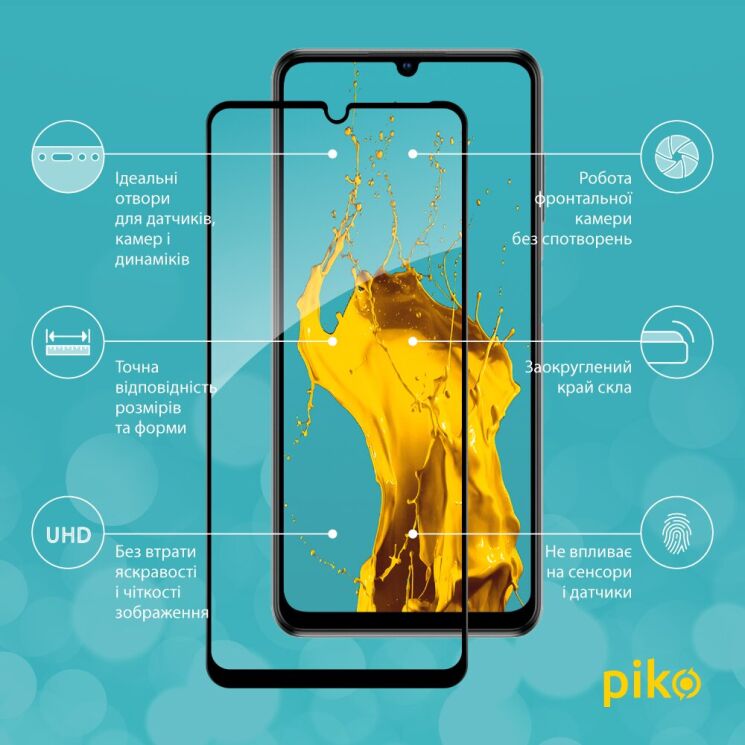 Защитное стекло Piko Full Glue для ZTE Blade V40 Vita - Black: фото 3 из 5