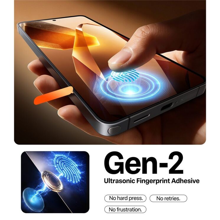 Захисне скло TORRAS GlassGo для Samsung Galaxy S26: фото 5 з 8