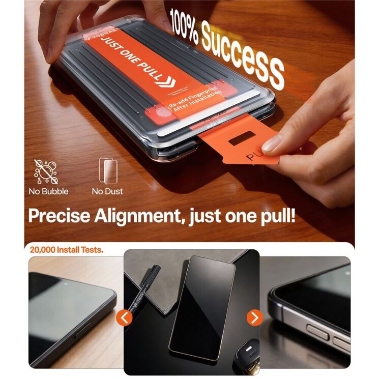 Захисне скло TORRAS GlassGo для Samsung Galaxy S26: фото 6 з 8