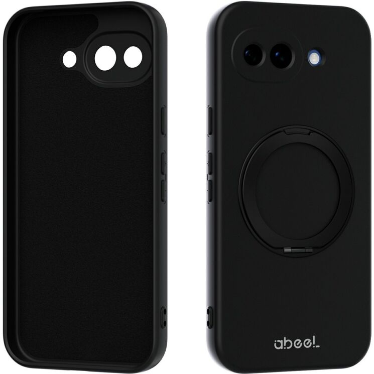 Захисний чохол ABEEL Lyra Skin Kickstand with MagSafe для Google Pixel 10a - Black: фото 1 з 6