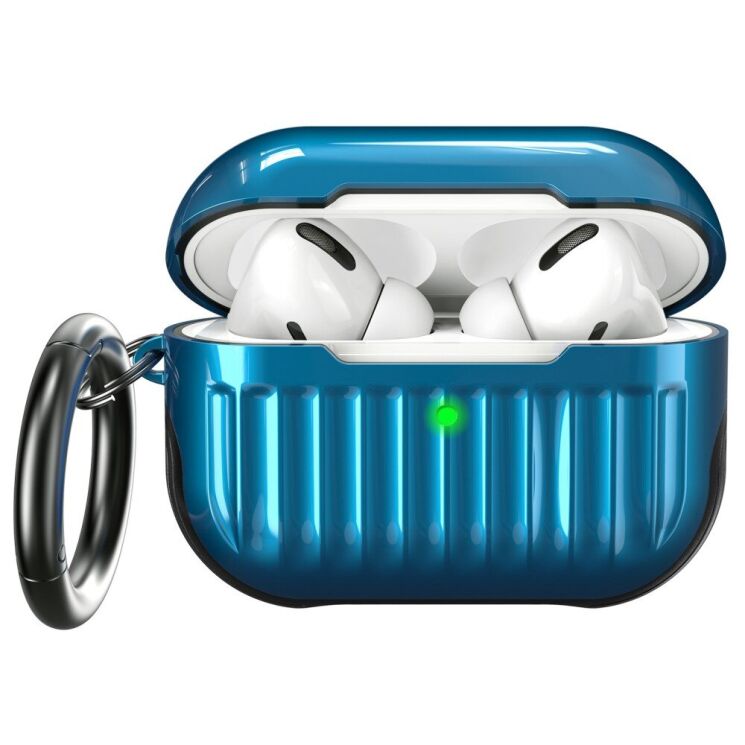Захисний чохол AHASTYLE Luggage TPU Case для Apple AirPods Pro - Blue: фото 1 з 7