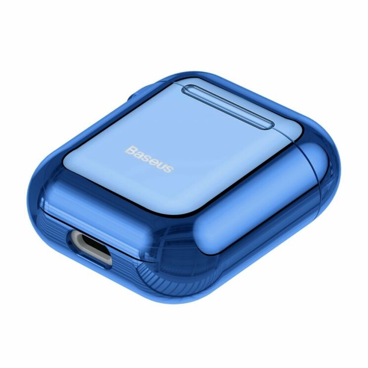 Защитный чехол BASEUS Shining Hook Case для Apple AirPods 1 / 2 - Blue: фото 4 из 25