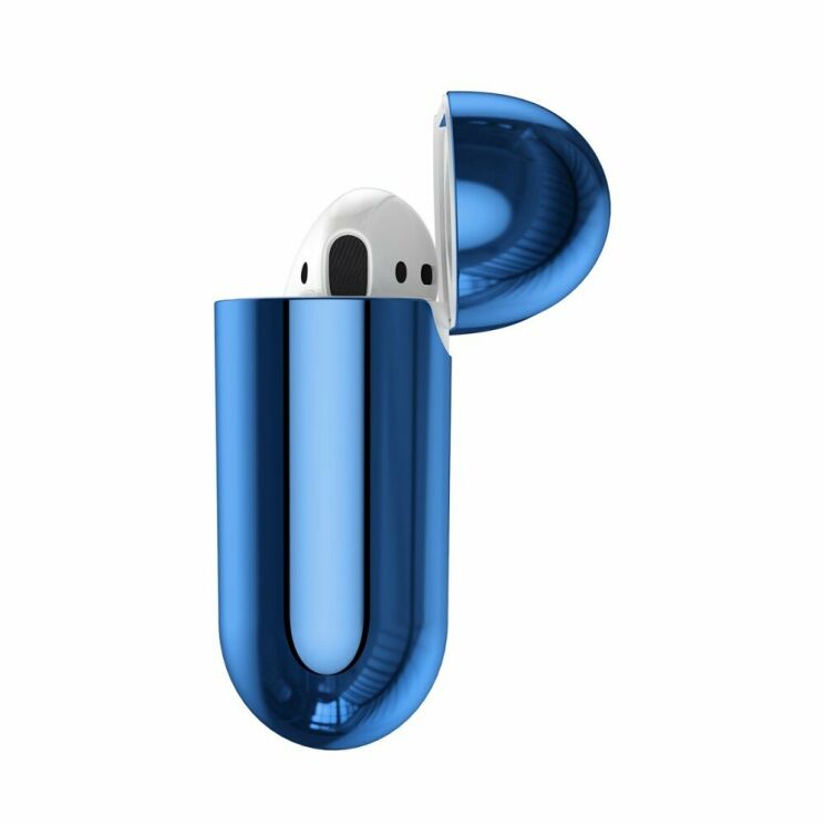 Защитный чехол BASEUS Shining Hook Case для Apple AirPods 1 / 2 - Blue: фото 5 из 25