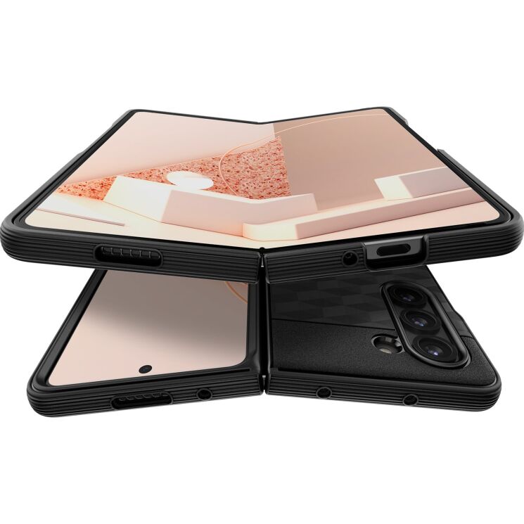 Защитный чехол Caseology Parallax (FF) by Spigen для Samsung Galaxy Fold 5 - Matte Black: фото 4 из 11