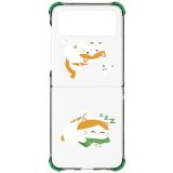 Защитный чехол Cat Catching Fish Case для Samsung Galaxy Flip 4 (GP-FPF721HIAWW) - Transparent: фото 1 из 2