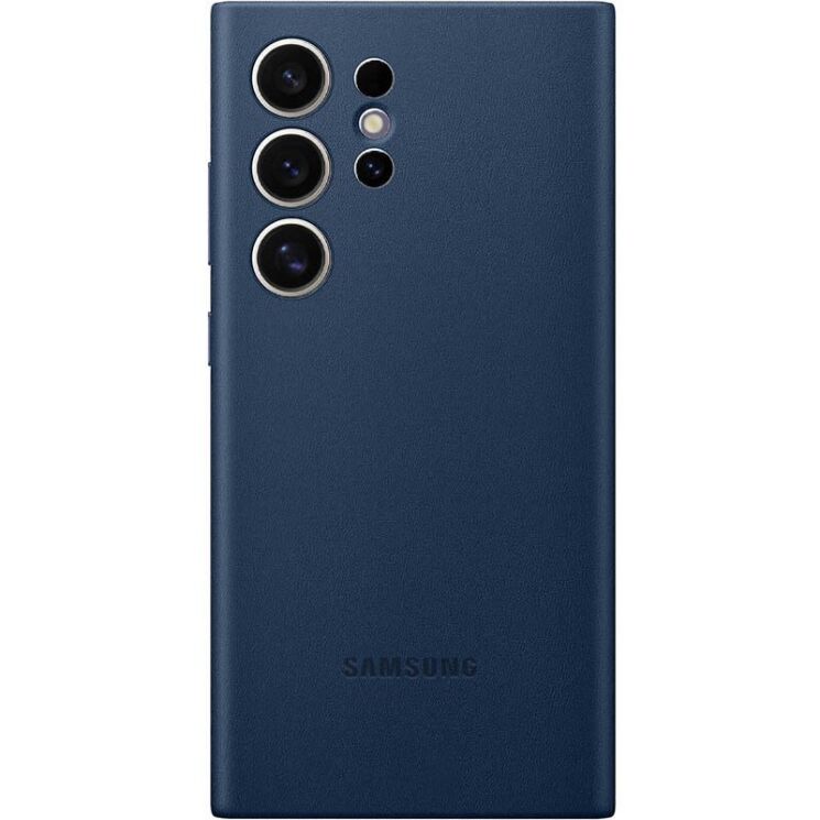 Защитный чехол Copiex Leather Cover для Samsung Galaxy S24 Ultra (S928) - Navy Blue: фото 1 из 3