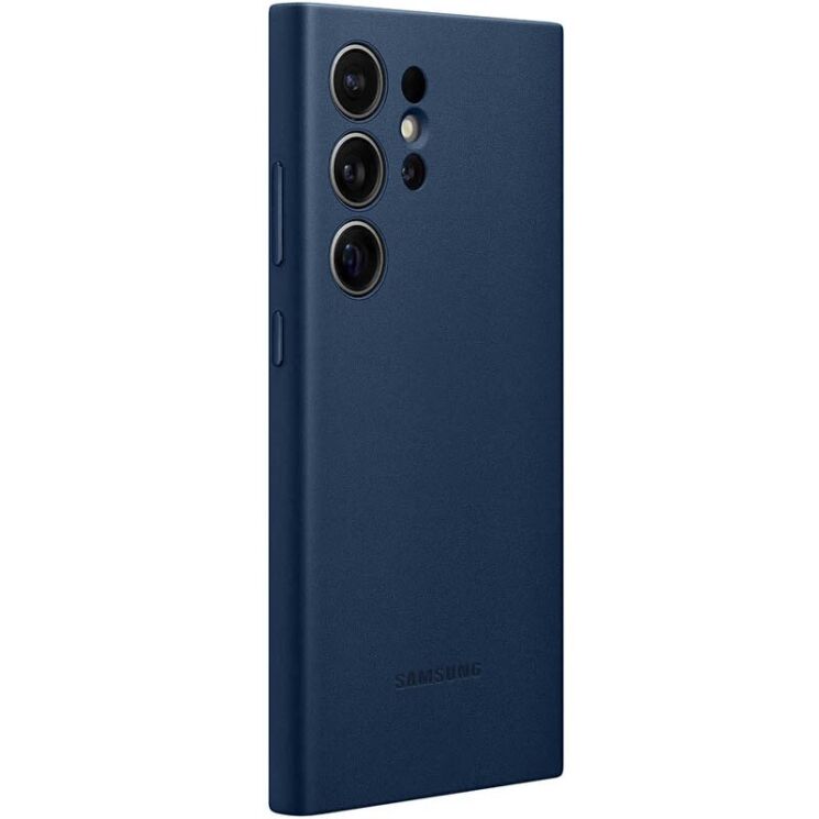 Защитный чехол Copiex Leather Cover для Samsung Galaxy S24 Ultra (S928) - Navy Blue: фото 2 из 3