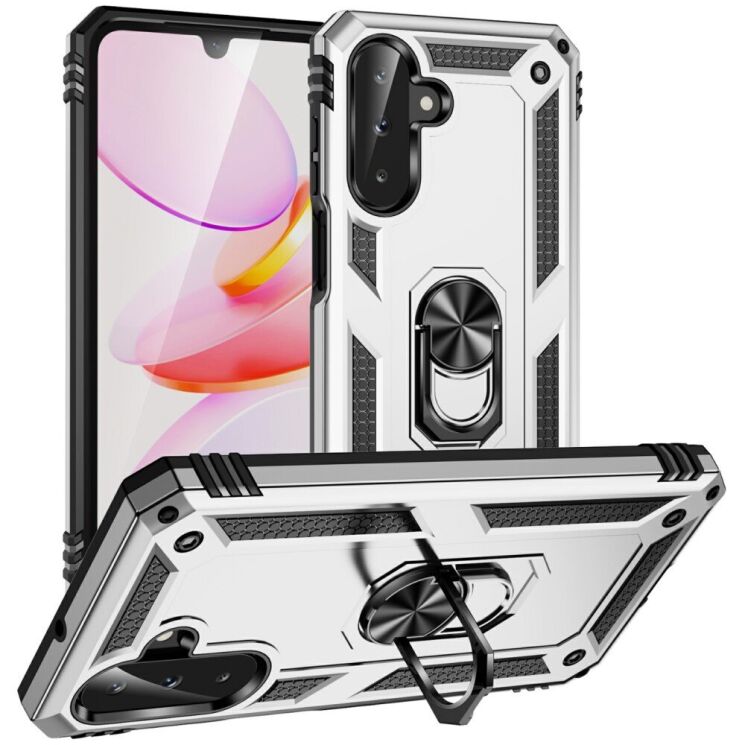 Защитный чехол Deexe Armor Case для Samsung Galaxy A26 (A266) - Silver: фото 1 из 7