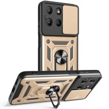 Защитный чехол Deexe Armor Shield для Motorola Moto G15 - Gold: фото 1 из 9