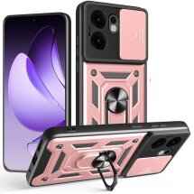 Защитный чехол Deexe Armor Shield для OPPO Reno 13 F/FS 5G - Rose Gold: фото 1 из 8