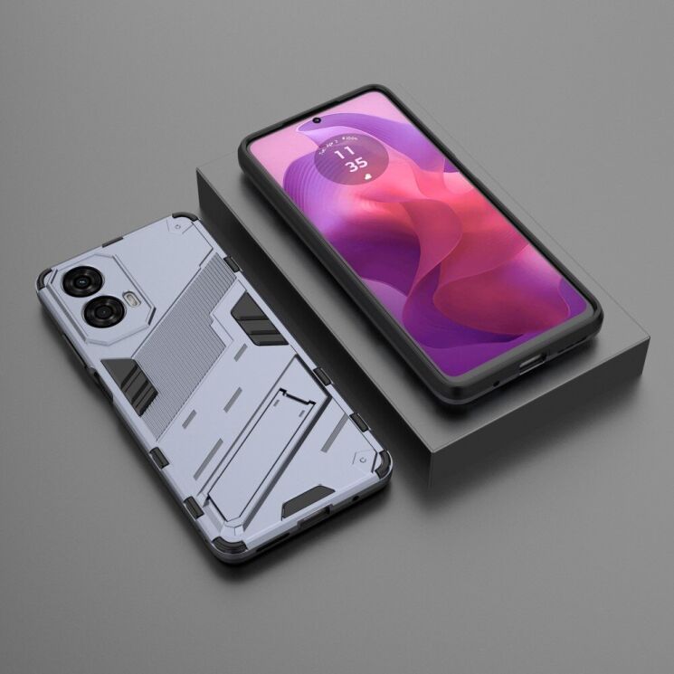 Защитный чехол Deexe Bibercas для Motorola Moto G24 - Grey: фото 5 из 7