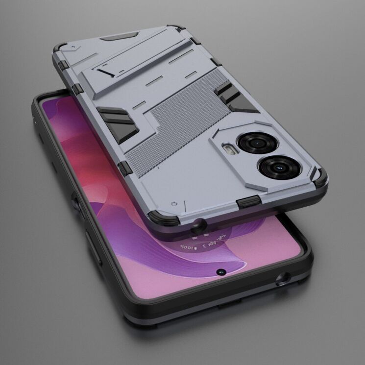 Защитный чехол Deexe Bibercas для Motorola Moto G24 - Grey: фото 4 из 7
