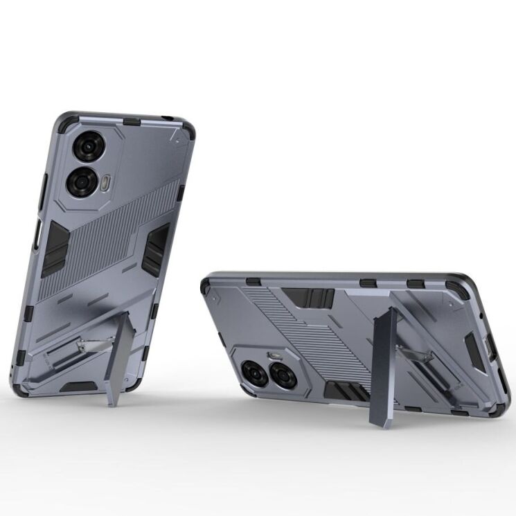 Защитный чехол Deexe Bibercas для Motorola Moto G24 - Grey: фото 2 из 7