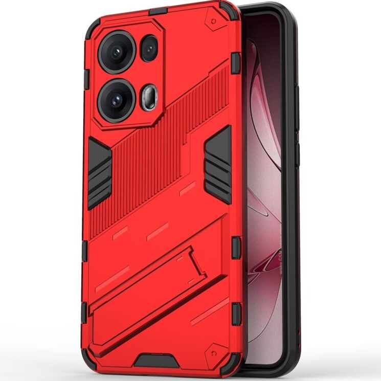 Захисний чохол Deexe Bibercas для OPPO Reno 13 Pro 5G - Red: фото 2 з 7