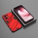 Захисний чохол Deexe Bibercas для OPPO Reno 13 Pro 5G - Red (376706R). Фото 6 з 7