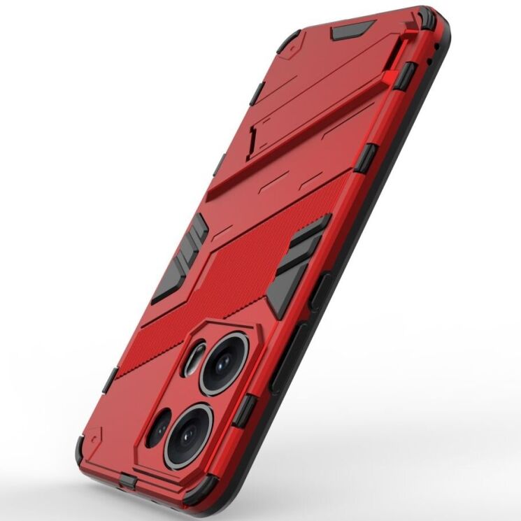 Захисний чохол Deexe Bibercas для OPPO Reno 13 Pro 5G - Red: фото 4 з 7