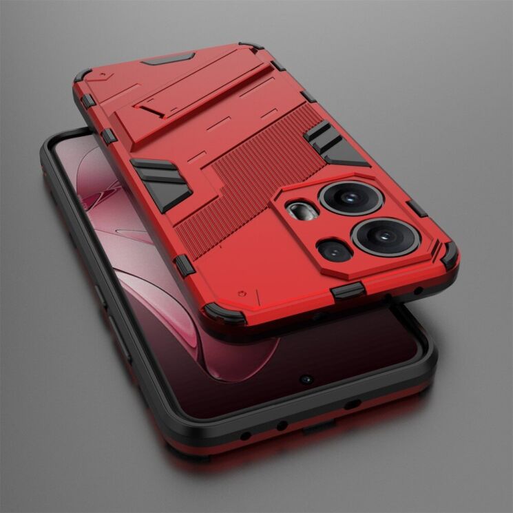 Захисний чохол Deexe Bibercas для OPPO Reno 13 Pro 5G - Red: фото 5 з 7