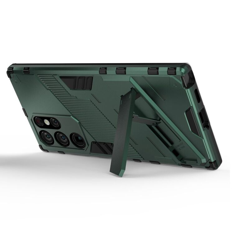 Защитный чехол Deexe Bibercas для Samsung Galaxy S22 Ultra (S908) - Green: фото 4 из 8