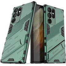Защитный чехол Deexe Bibercas для Samsung Galaxy S22 Ultra (S908) - Green: фото 1 из 8