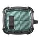 Захисний чохол Deexe Carbon Shield для Samsung Galaxy Buds 3 / Buds 3 Pro - Black / Green (360927BG). Фото 1 з 9