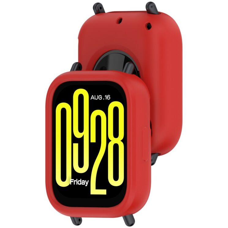 Защитный чехол Deexe Color Frame для Xiaomi Redmi Watch 5 Active - Red: фото 6 из 8